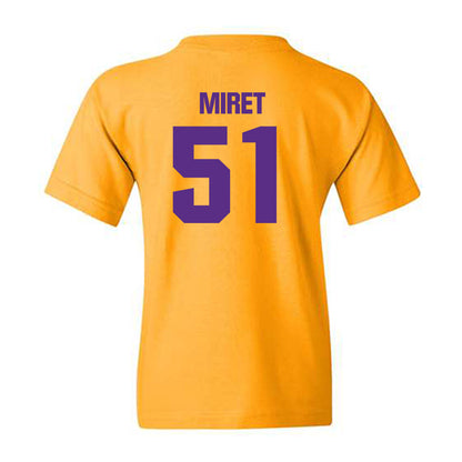 LSU - NCAA Football : Ryan Miret - Classic Shersey Youth T-Shirt-1