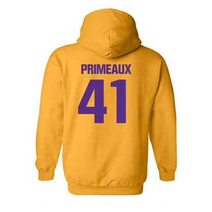 LSU - NCAA Baseball : DJ Primeaux - Classic Shersey Hooded Sweatshirt-1
