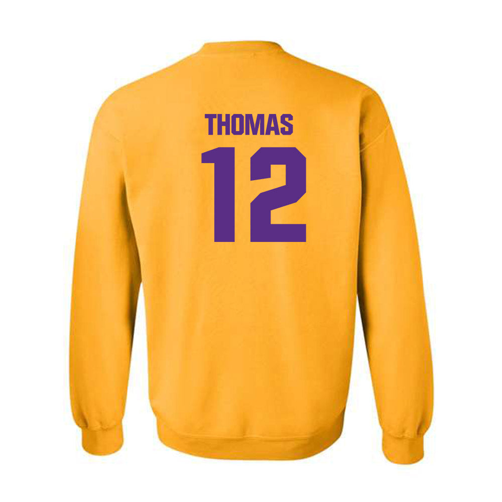 LSU - NCAA Football : Malachi Thomas - Classic Shersey Crewneck Sweatshirt-1