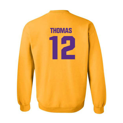 LSU - NCAA Football : Malachi Thomas - Classic Shersey Crewneck Sweatshirt-1