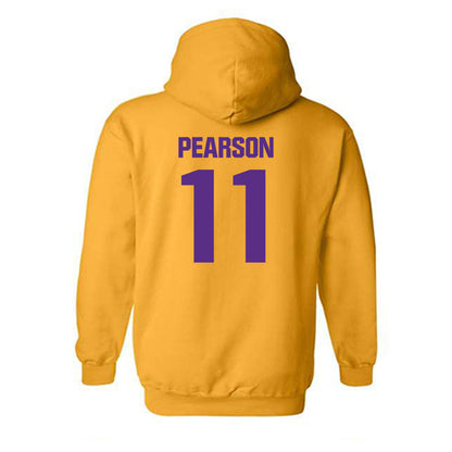 LSU - NCAA Baseball : John Pearson - Classic Shersey Hooded Sweatshirt-1