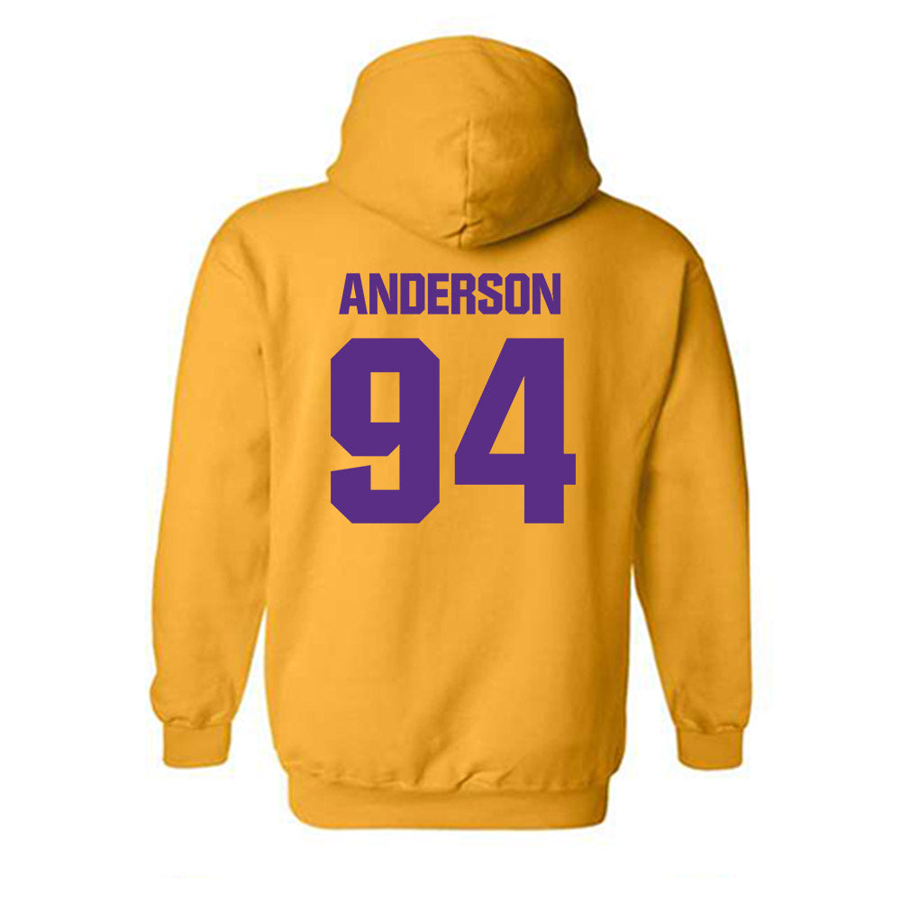 LSU - NCAA Football : Richard Anderson - Classic Shersey Hooded Sweatshirt-1