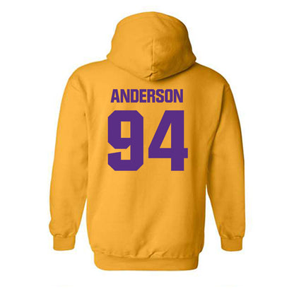 LSU - NCAA Football : Richard Anderson - Classic Shersey Hooded Sweatshirt-1