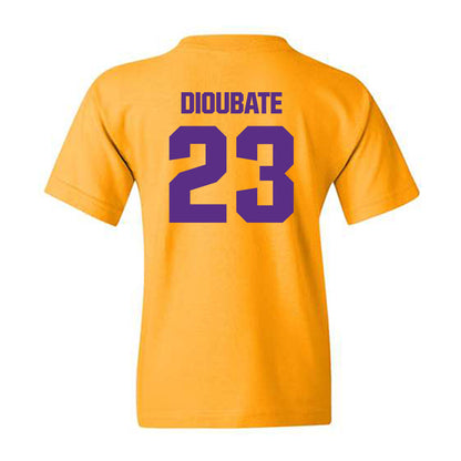 LSU - NCAA Men's Basketball : Mouhamed Dioubate - Classic Shersey Youth T-Shirt-1