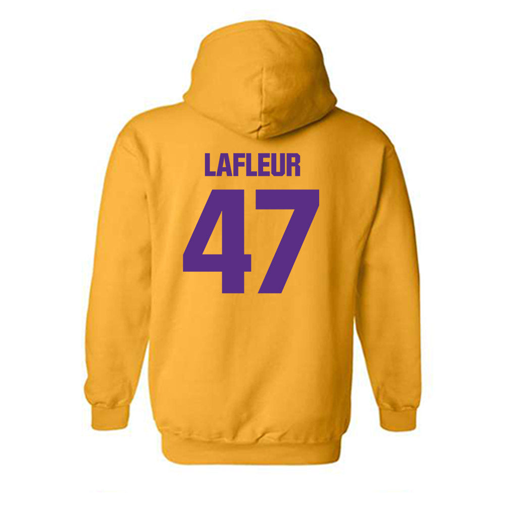 LSU - NCAA Football : JD LaFleur - Classic Shersey Hooded Sweatshirt-1