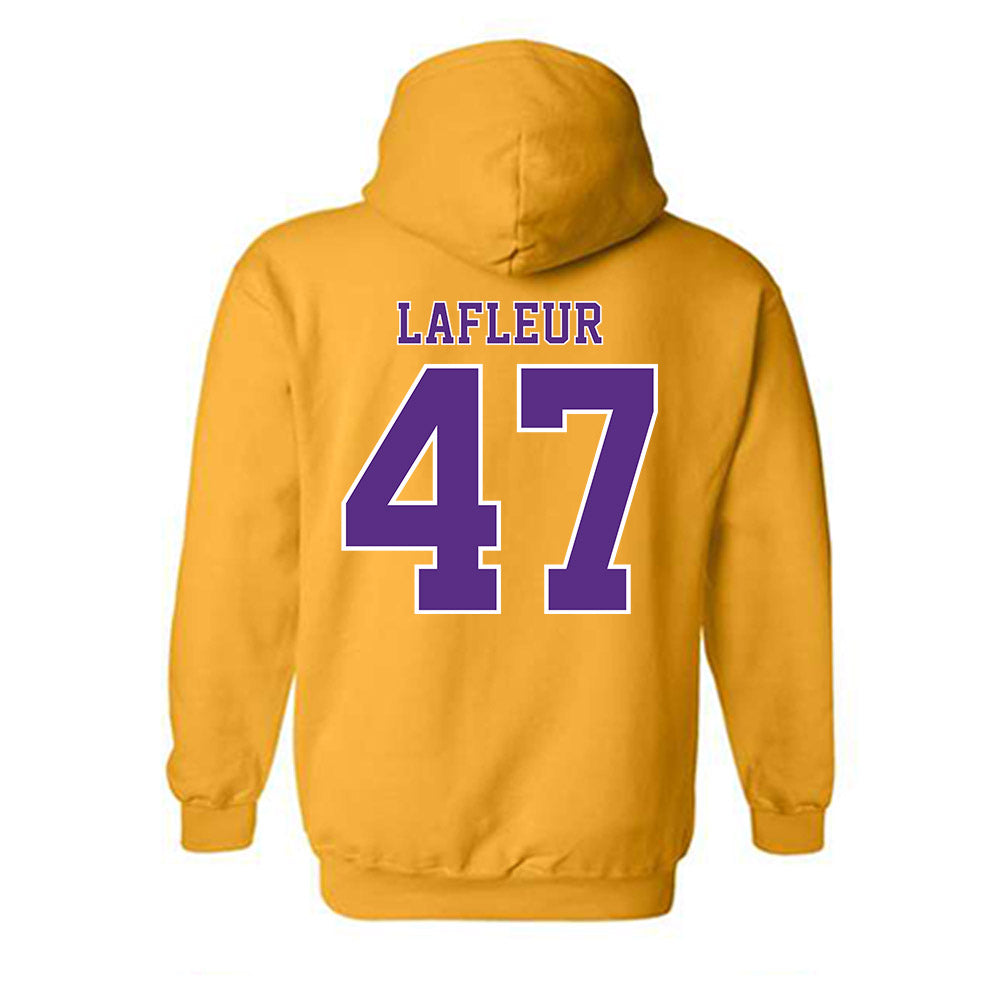 LSU - NCAA Football : JD LaFleur - Classic Shersey Hooded Sweatshirt-1