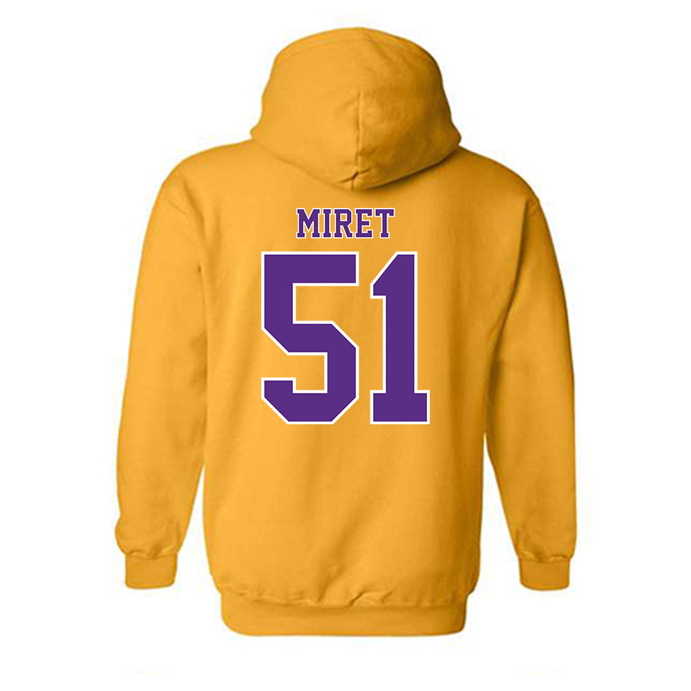 LSU - NCAA Football : Ryan Miret - Classic Shersey Hooded Sweatshirt-1