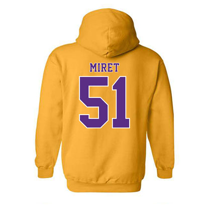 LSU - NCAA Football : Ryan Miret - Classic Shersey Hooded Sweatshirt-1