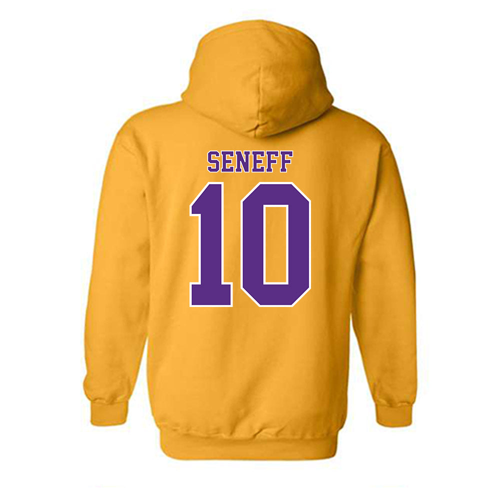 LSU - NCAA Beach Volleyball : Rachel Seneff - Classic Shersey Hooded Sweatshirt-1