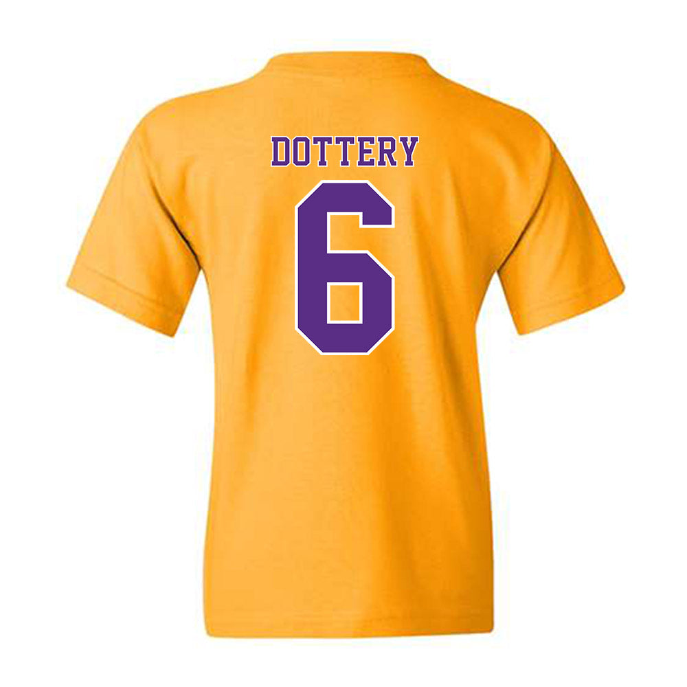 LSU - NCAA Football : Tj Dottery - Classic Shersey Youth T-Shirt-1
