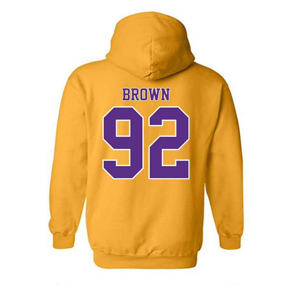 LSU - NCAA Football : Brandon Brown - Classic Shersey Hooded Sweatshirt-1