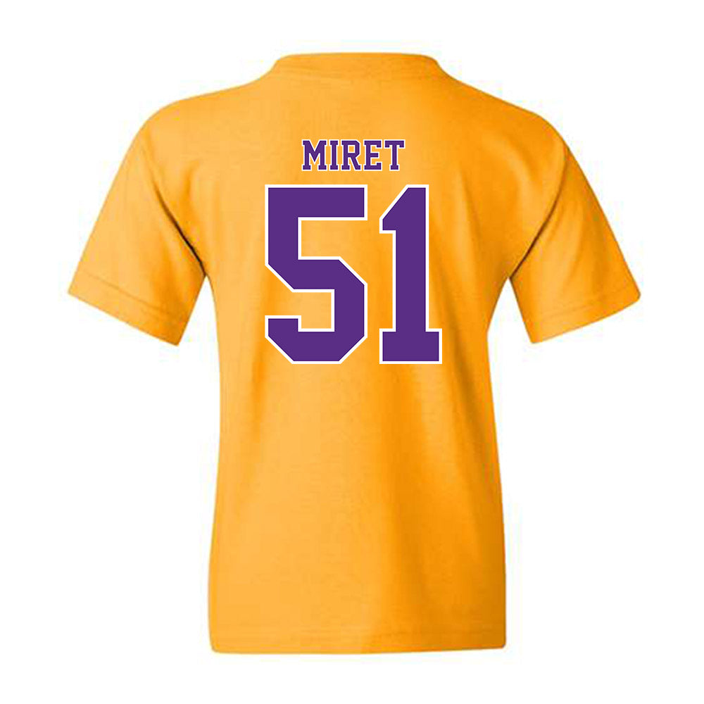 LSU - NCAA Football : Ryan Miret - Classic Shersey Youth T-Shirt-1