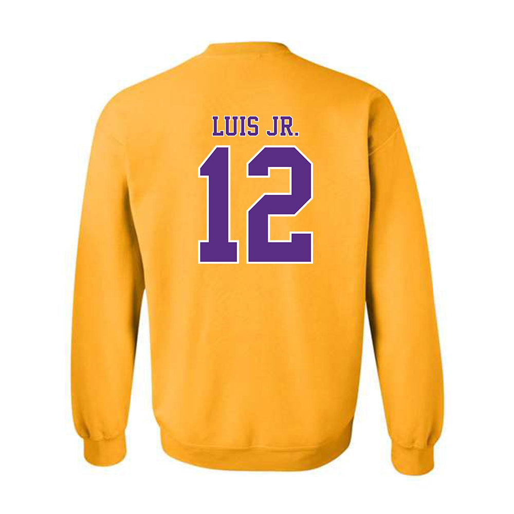 LSU - NCAA Men's Basketball : RJ Luis Jr. - Classic Shersey Crewneck Sweatshirt-1