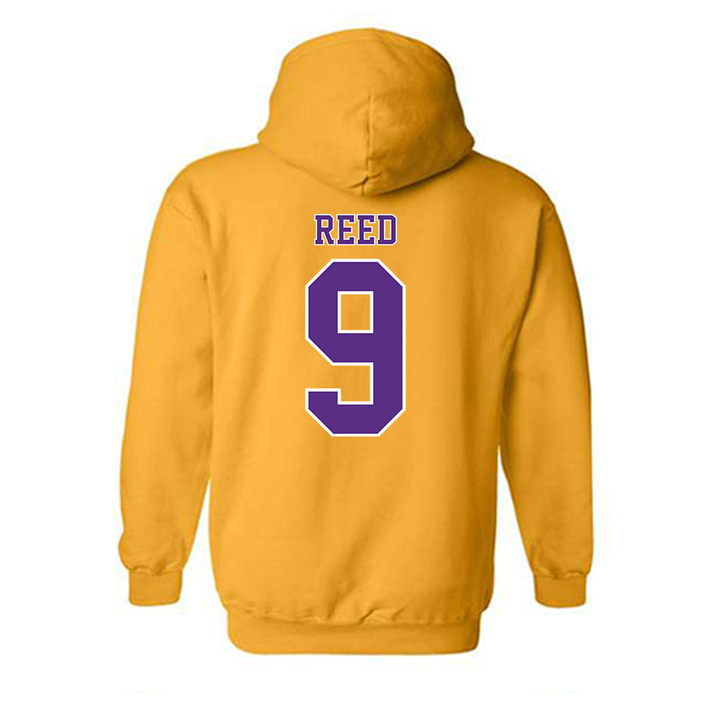 LSU - NCAA Men's Basketball : Jalen Reed - Classic Shersey Hooded Sweatshirt-1