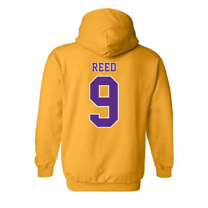 LSU - NCAA Men's Basketball : Jalen Reed - Classic Shersey Hooded Sweatshirt-1