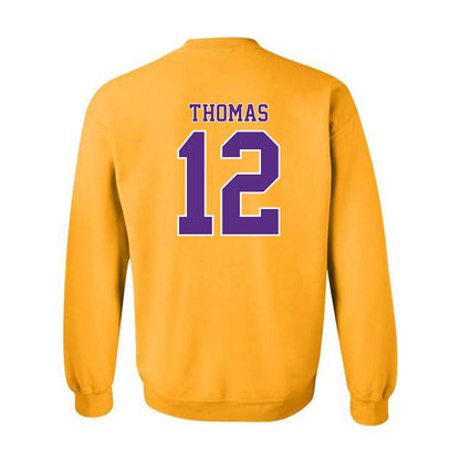 LSU - NCAA Football : Malachi Thomas - Classic Shersey Crewneck Sweatshirt-1