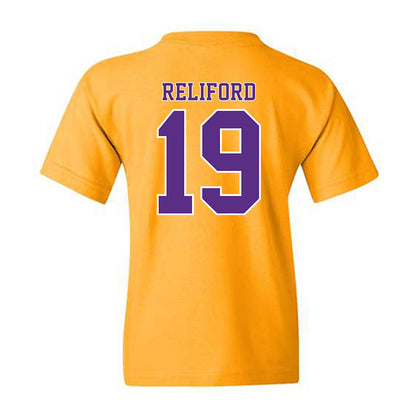 LSU - NCAA Football : Gabriel Reliford - Classic Shersey Youth T-Shirt-1
