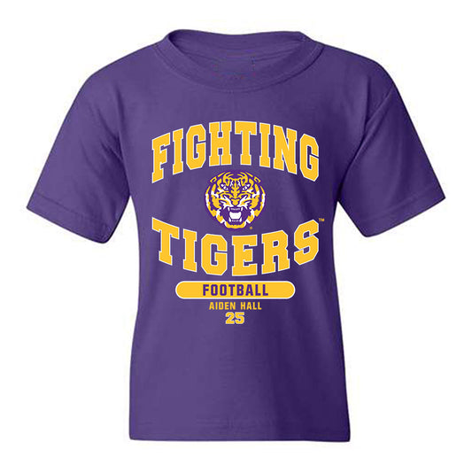 LSU - NCAA Football : Aiden Hall - Classic Fashion Shersey Youth T-Shirt-0