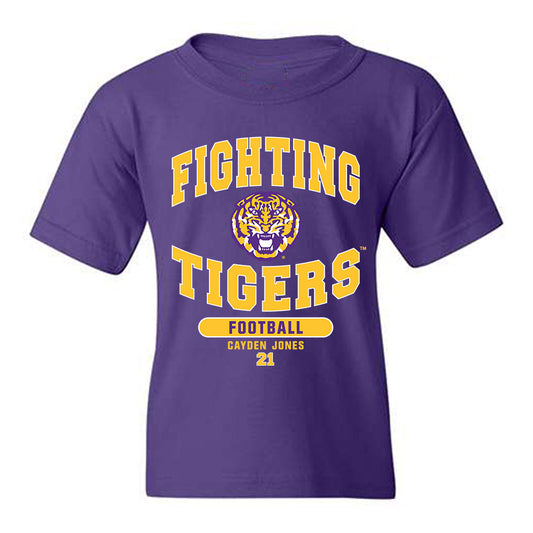 LSU - NCAA Football : Cayden Jones - Classic Fashion Shersey Youth T-Shirt-0