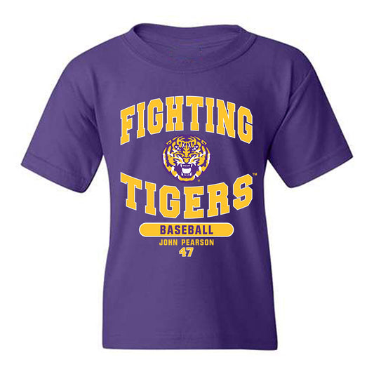 LSU - NCAA Baseball : John Pearson - Classic Fashion Shersey Youth T-Shirt-0