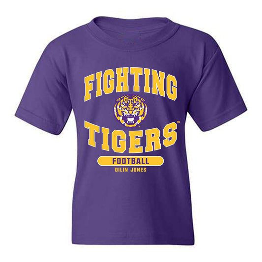 LSU - NCAA Football : Dilin Jones - Classic Fashion Shersey Youth T-Shirt-0