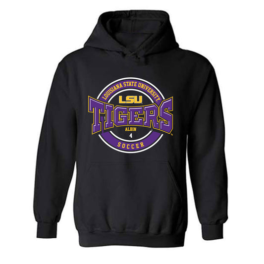 LSU - NCAA Women's Soccer : Ryleigh Albin - Classic Fashion Shersey Hooded Sweatshirt-0
