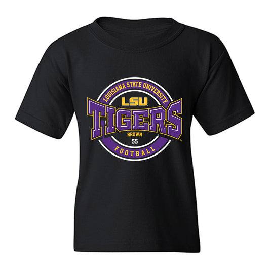 LSU - NCAA Football : Lamar Brown - Classic Fashion Shersey Youth T-Shirt-0