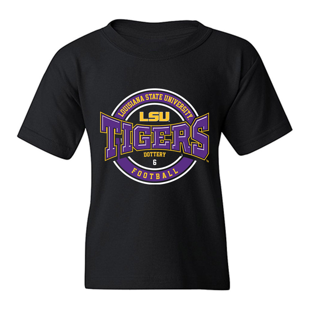 LSU - NCAA Football : Tj Dottery - Classic Fashion Shersey Youth T-Shirt-0