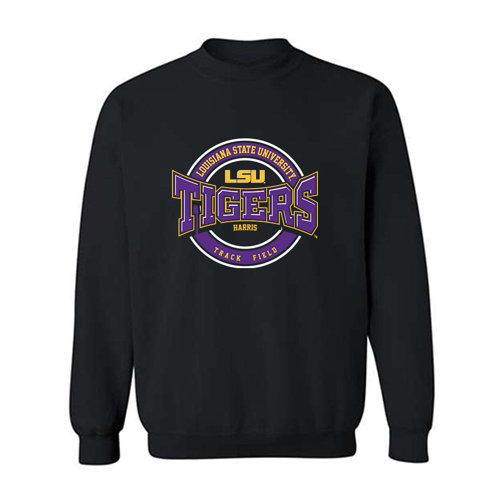 LSU - NCAA Women's Track & Field : Makeriah Harris - Classic Fashion Shersey Crewneck Sweatshirt-0