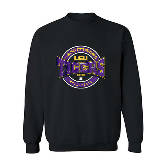 LSU - NCAA Women's Volleyball : Takyla Brown - Classic Fashion Shersey Crewneck Sweatshirt-0