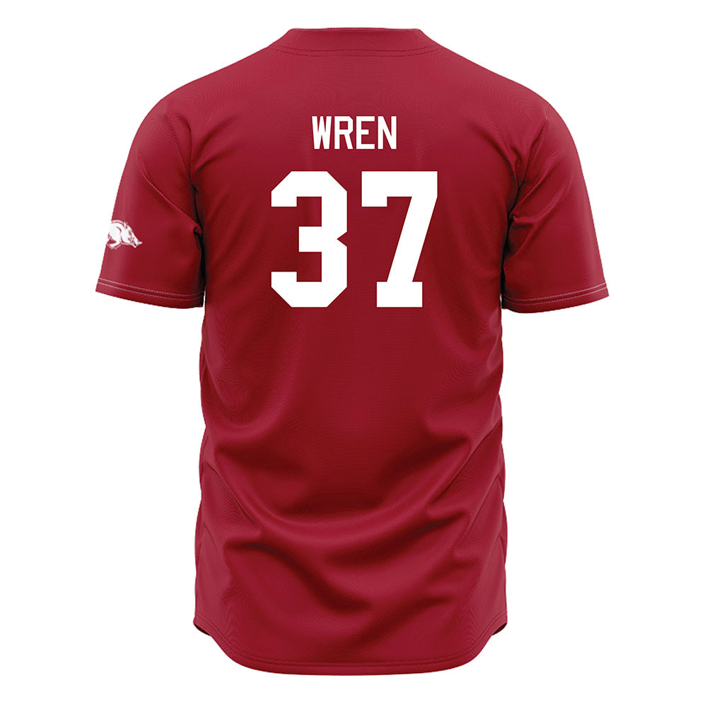 Arkansas - NCAA Baseball : Grant Wren - Cardinal Jersey-1