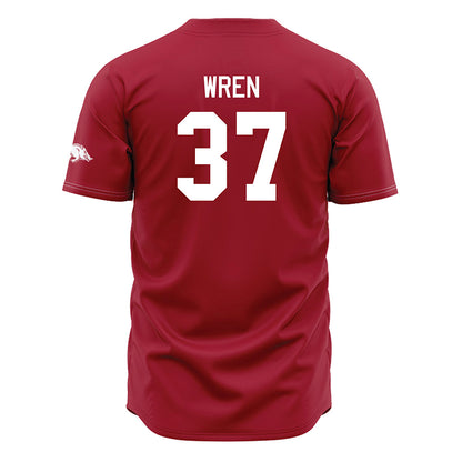 Arkansas - NCAA Baseball : Grant Wren - Cardinal Jersey-1
