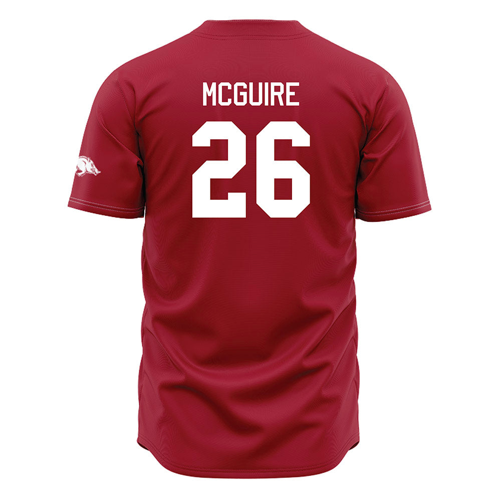 Arkansas - NCAA Baseball : Tate McGuire - Jersey