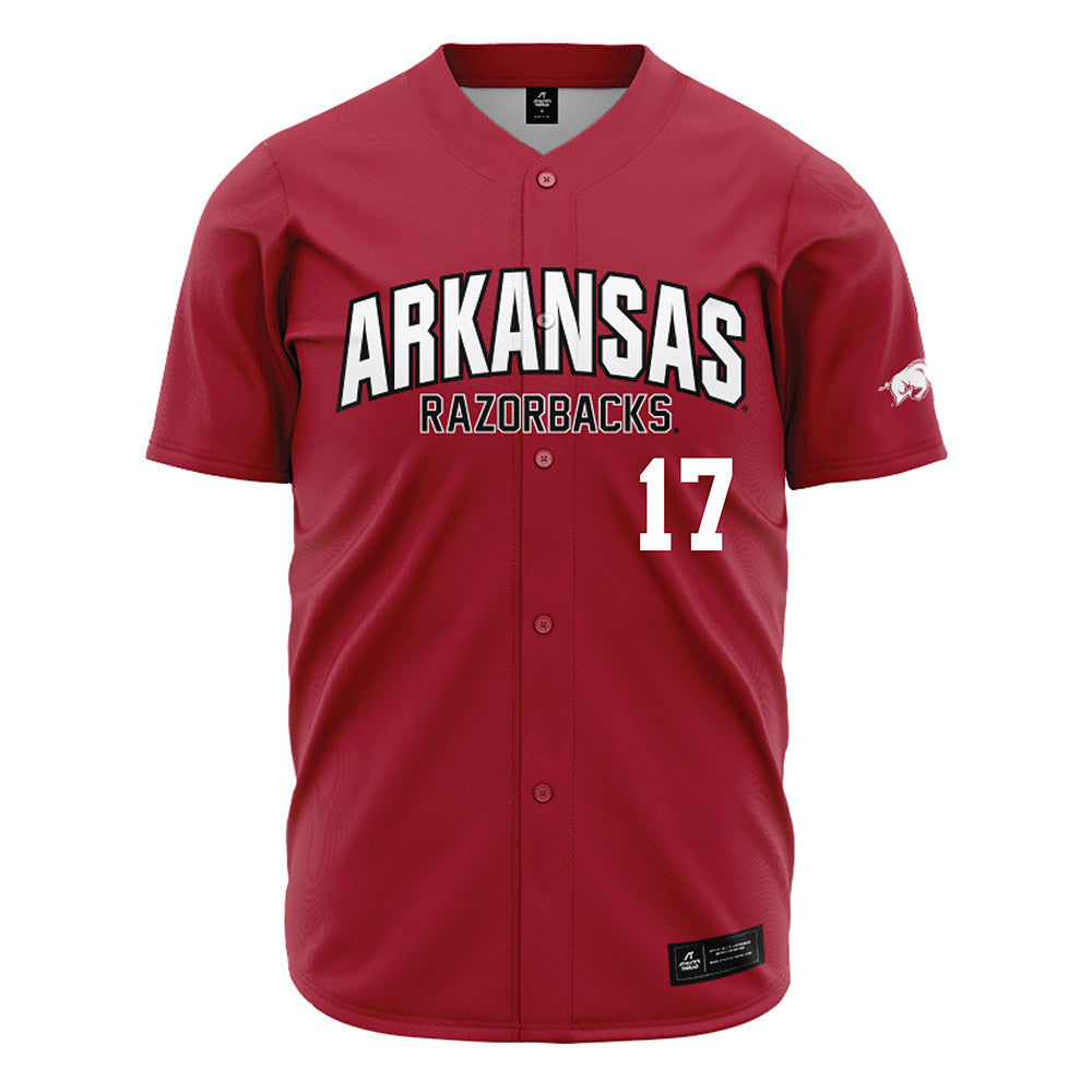 Arkansas - NCAA Baseball : Max Holland - Cardinal Jersey-0