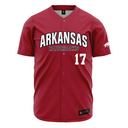 Arkansas - NCAA Baseball : Max Holland - Cardinal Jersey-0