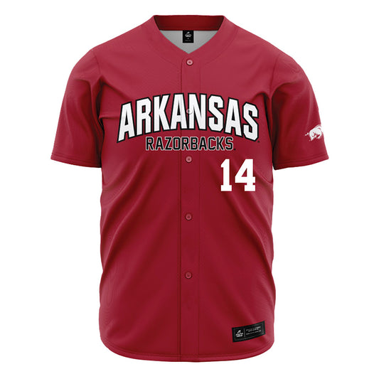 Arkansas - NCAA Baseball : Mark Brissey - Cardinal Jersey-0
