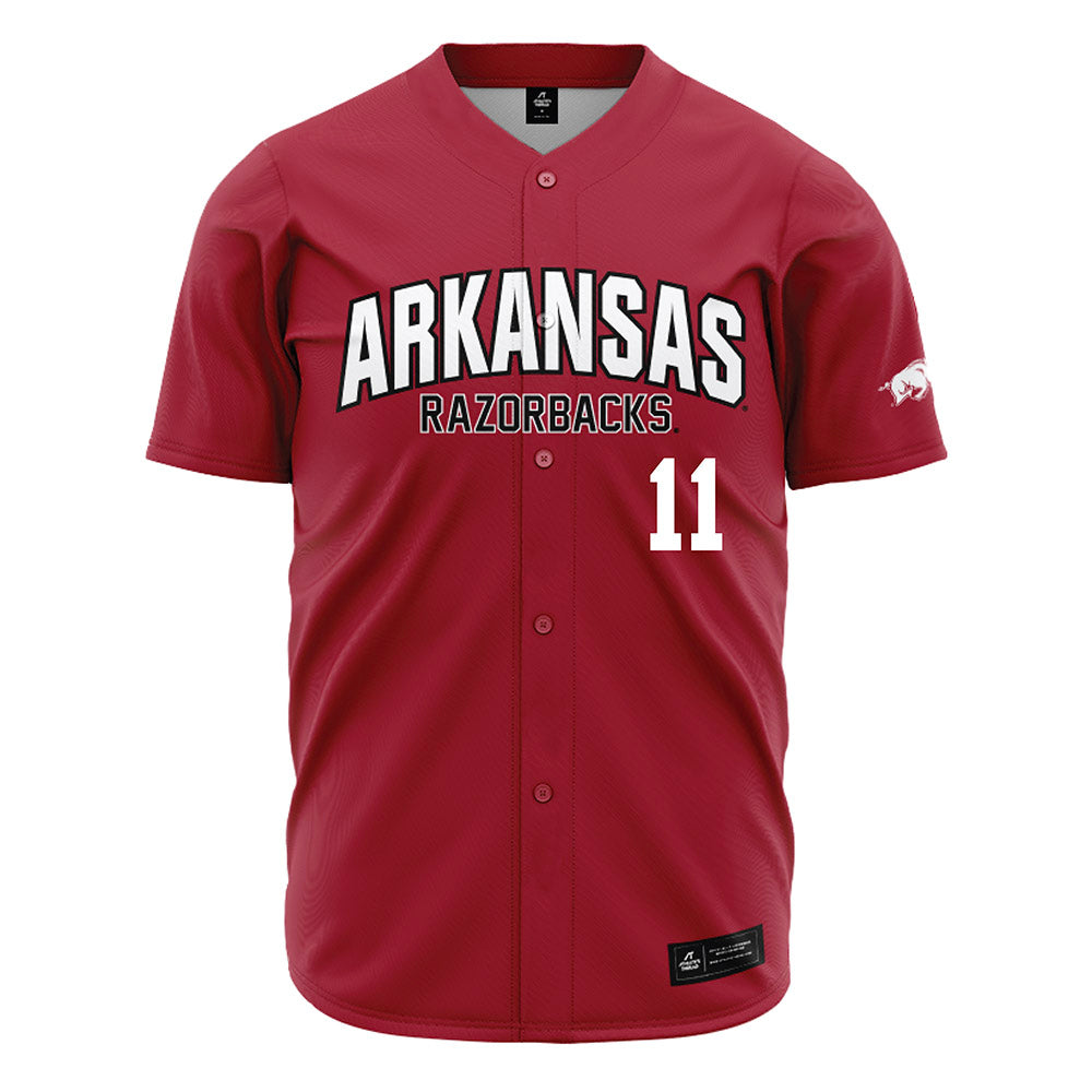 Arkansas - NCAA Baseball : Luke Cornelison - Cardinal Jersey-0