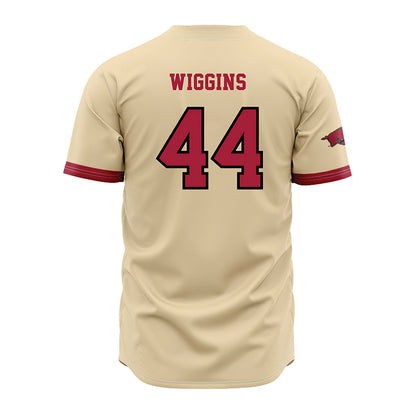 Arkansas - NCAA Baseball : Carson Wiggins - Off White Jersey