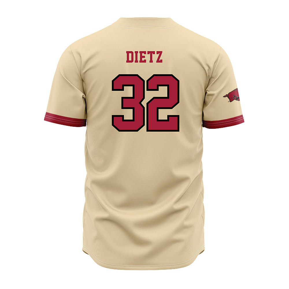 Arkansas - NCAA Baseball : Hunter Dietz - Jersey