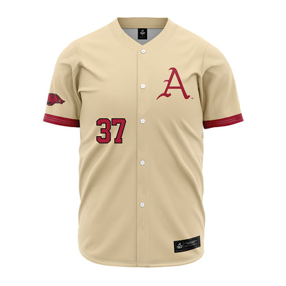 Arkansas - NCAA Baseball : Grant Wren - Off White Jersey-0