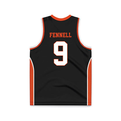 Syracuse - NCAA Men's Basketball : Luke Fennell - Black Basketball Jersey-1