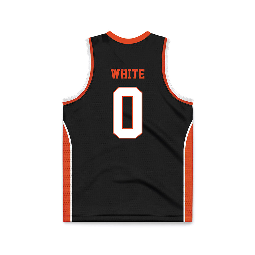 Syracuse - NCAA Men's Basketball : Sadiq White - Black Basketball Jersey-1