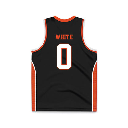 Syracuse - NCAA Men's Basketball : Sadiq White - Black Basketball Jersey-1