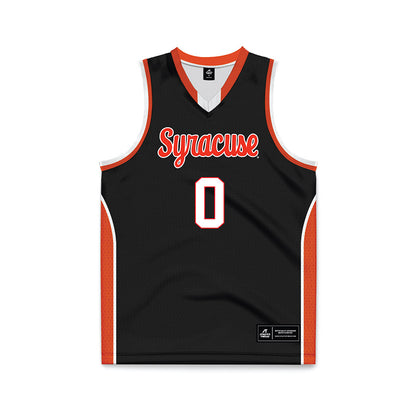 Syracuse - NCAA Men's Basketball : Sadiq White - Black Basketball Jersey-0