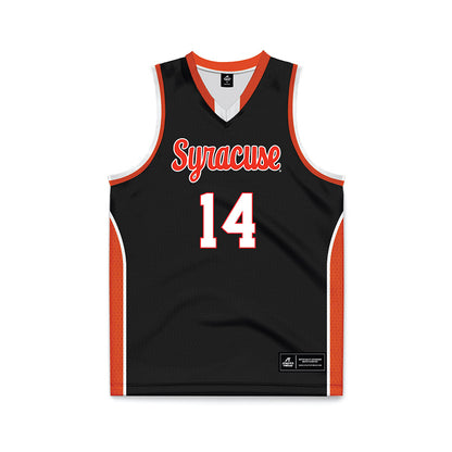 Syracuse - NCAA Men's Basketball : Aaron Womack - Black Basketball Jersey-0