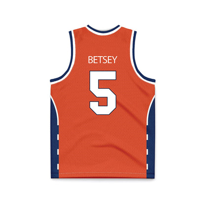Syracuse - NCAA Men's Basketball : Tyler Betsey - Orange Basketball Jersey-1