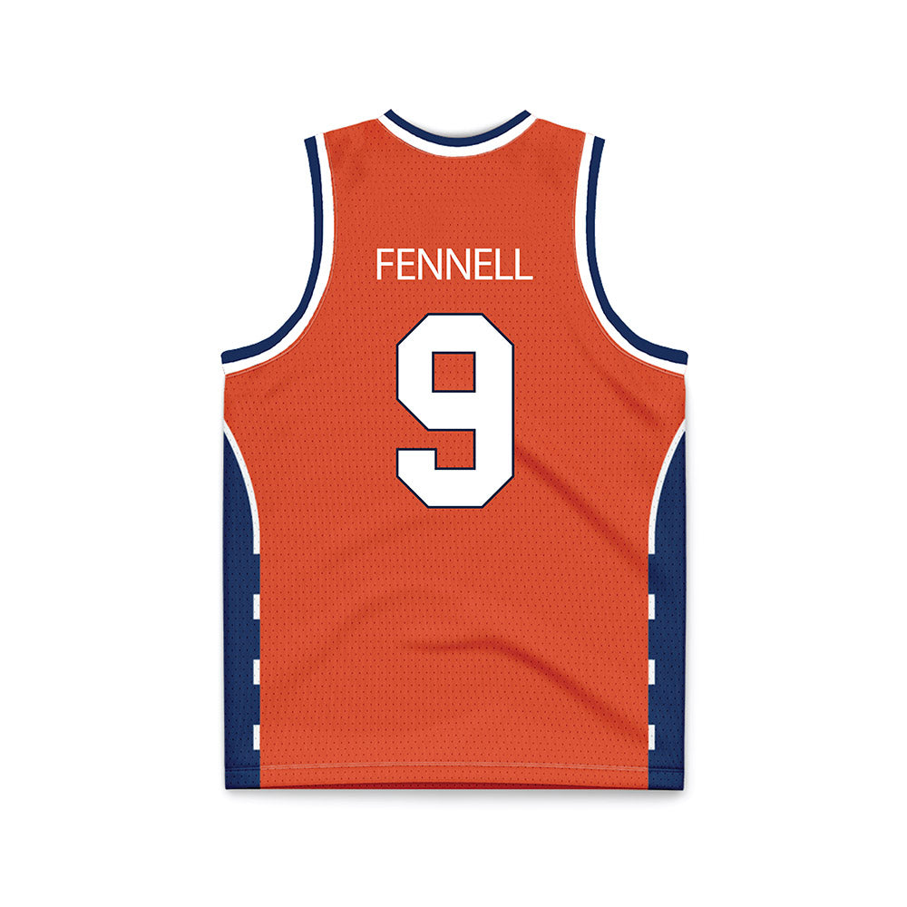 Syracuse - NCAA Men's Basketball : Luke Fennell - Orange Basketball Jersey-1