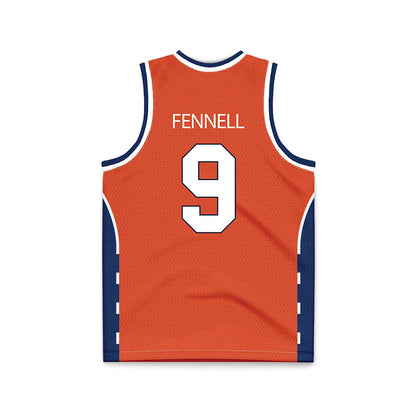 Syracuse - NCAA Men's Basketball : Luke Fennell - Orange Basketball Jersey-1