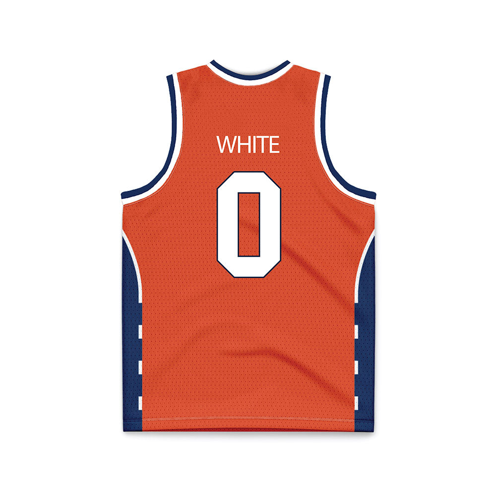 Syracuse - NCAA Men's Basketball : Sadiq White - Orange Basketball Jersey-1