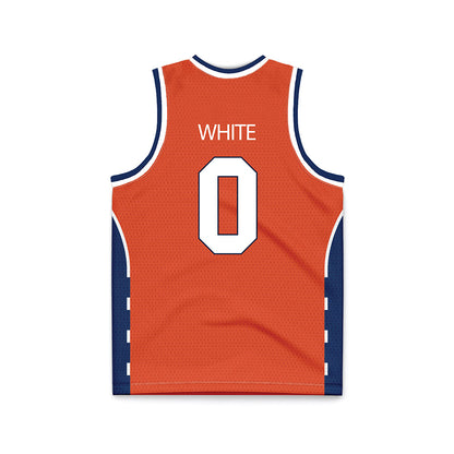 Syracuse - NCAA Men's Basketball : Sadiq White - Orange Basketball Jersey-1